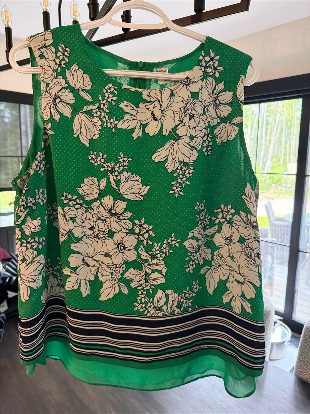 Talbots Green Floral Sleeveless Camisole - Picture 1 of 3